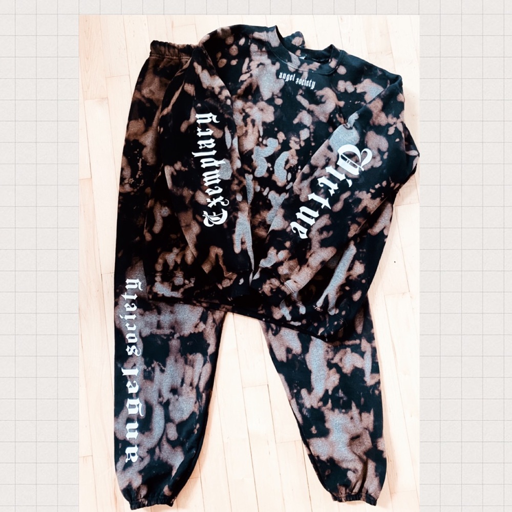 Custom made “angel society” sweat set